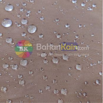 Kain Rayon Water Repellent Warna Coklat